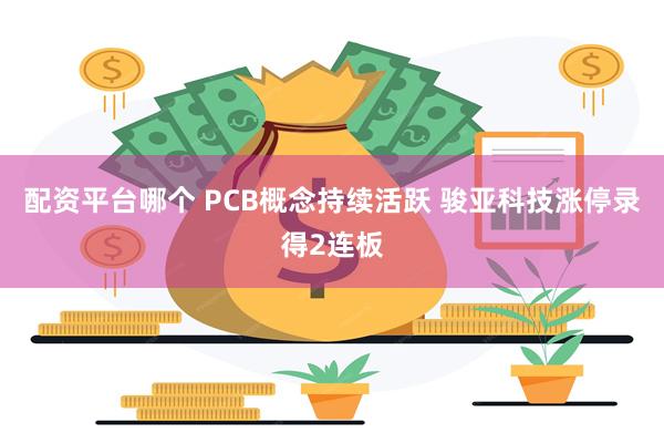 配资平台哪个 PCB概念持续活跃 骏亚科技涨停录得2连板